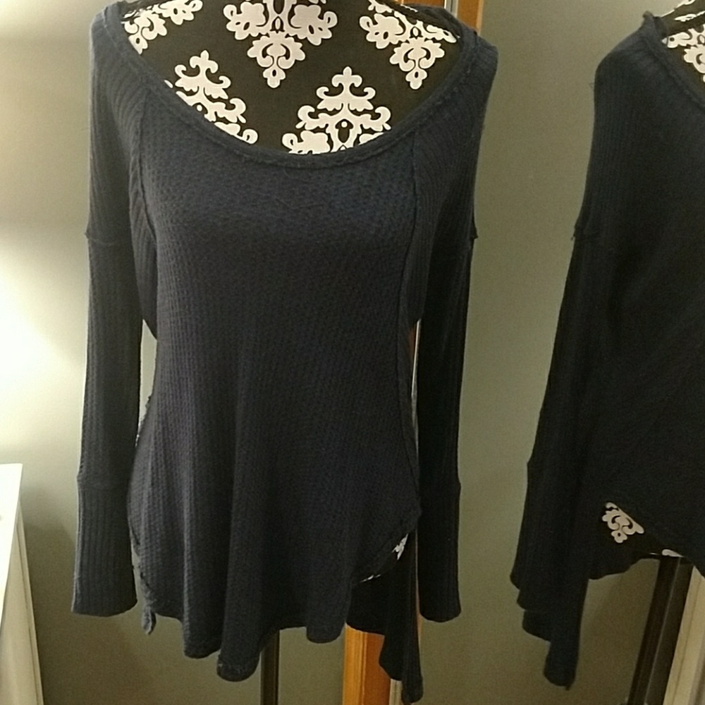Free people navy blue long sleeve